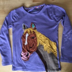 Mini Boden embroidered horse top